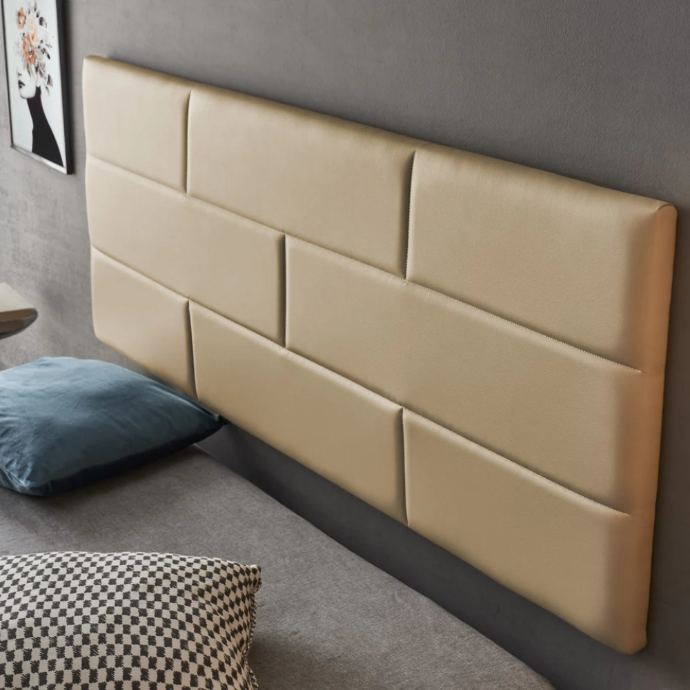 Wall Bricks Faux Leather Headboard