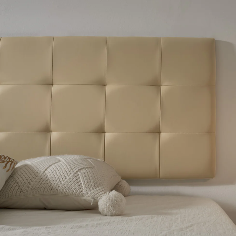 Checkered Faux Leather Headboard
