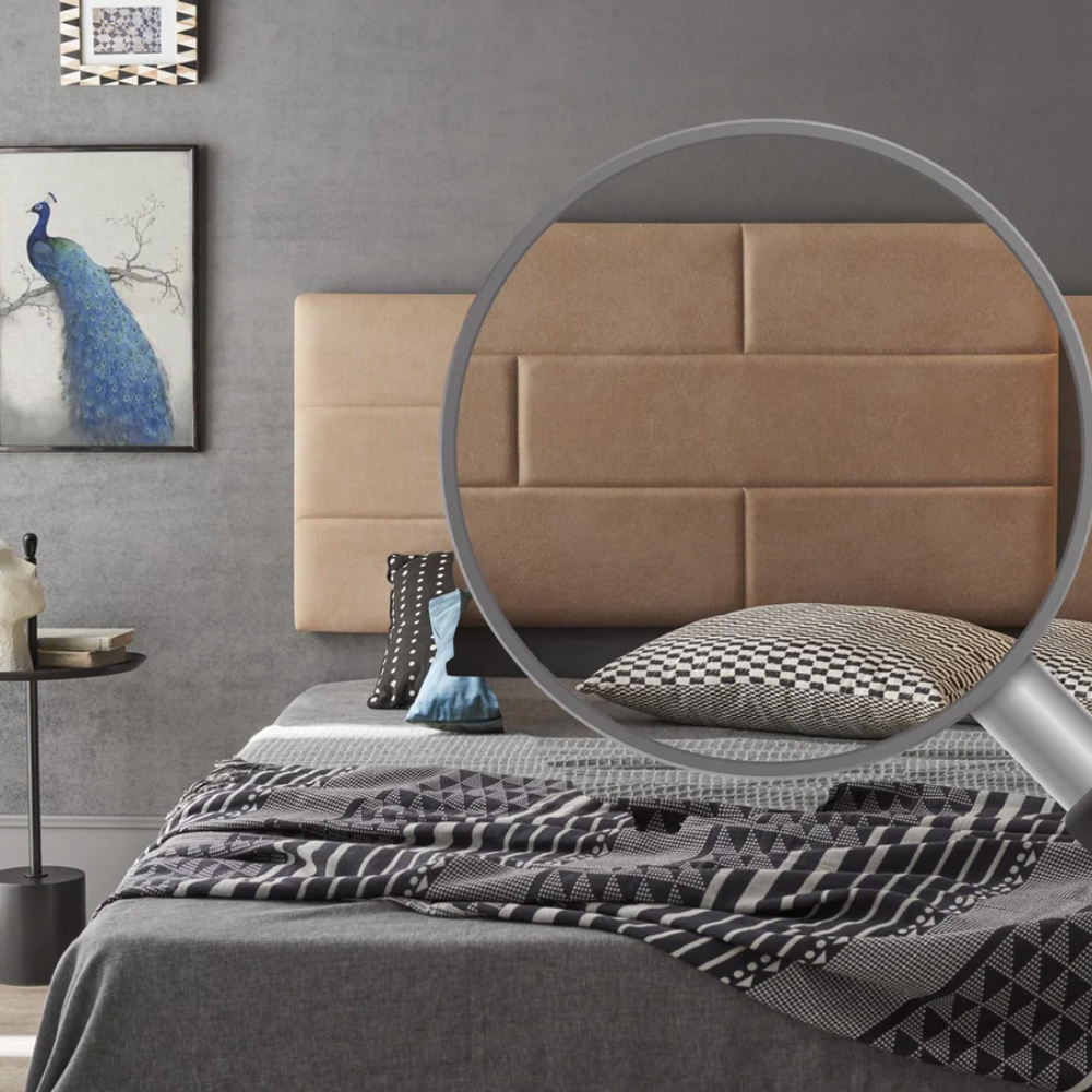 Brick Wall Fabric Headboard
