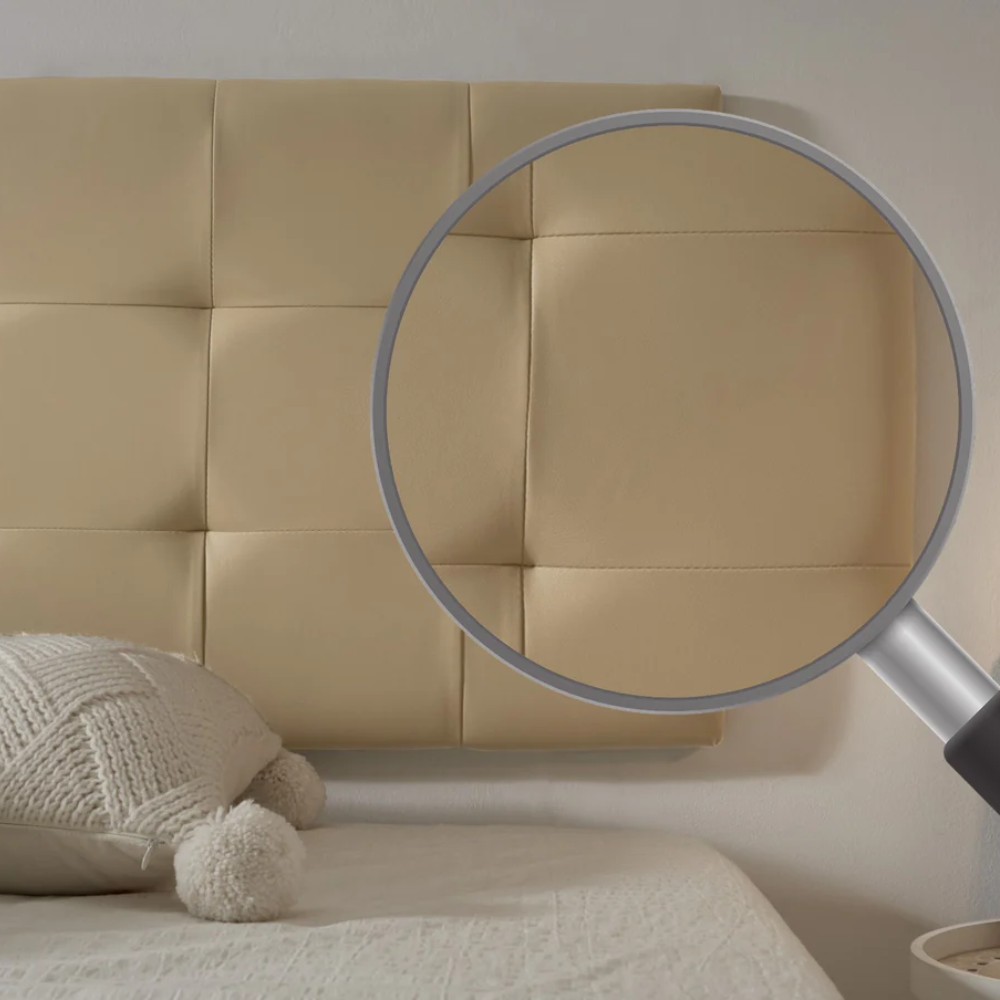 Checkered Faux Leather Headboard