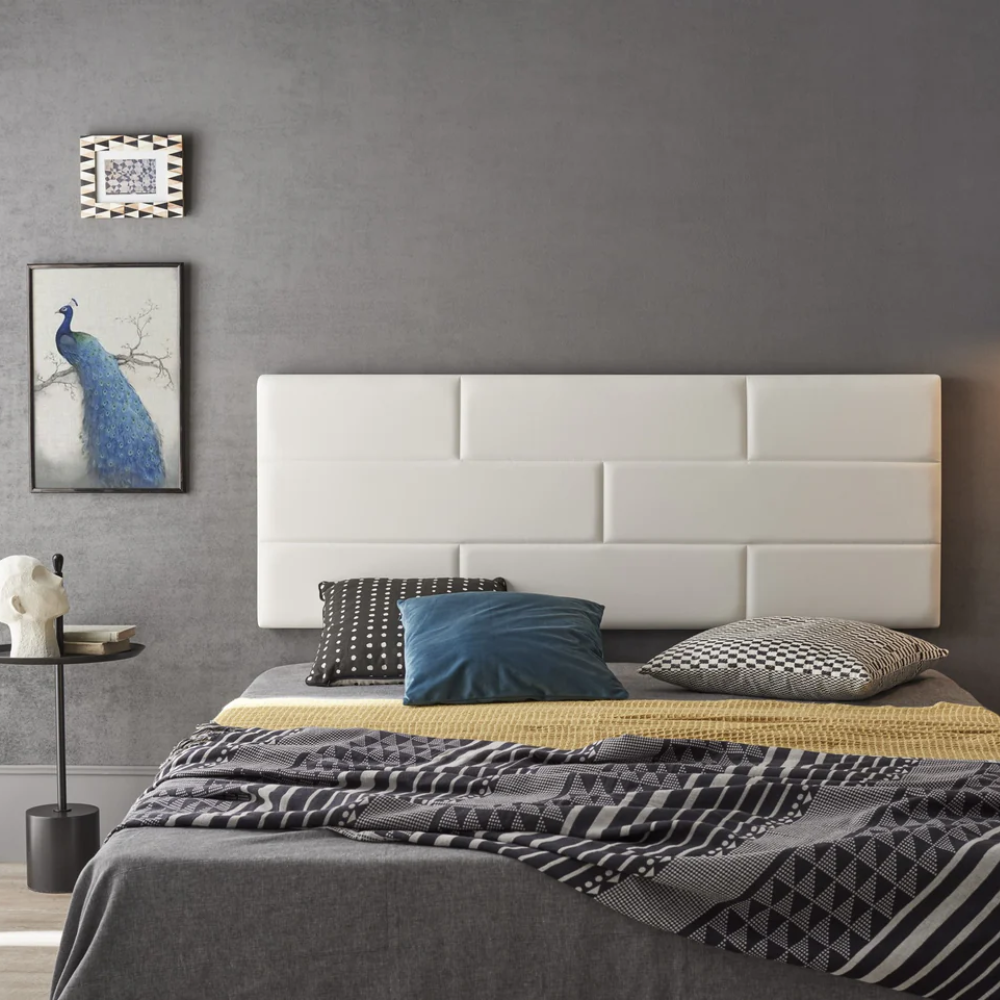 Wall Bricks Faux Leather Headboard