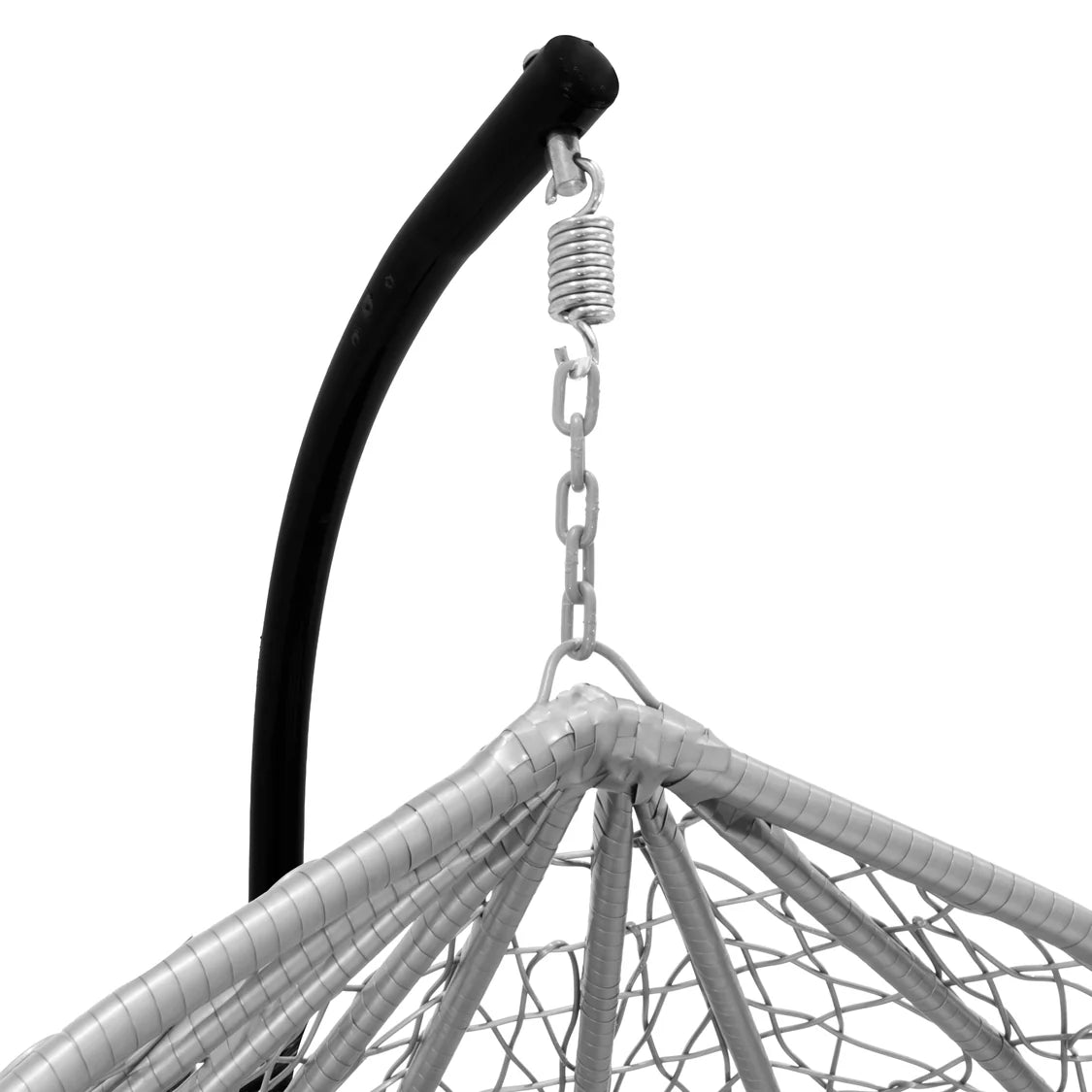 Grey Hanging Rattan Egg Chair