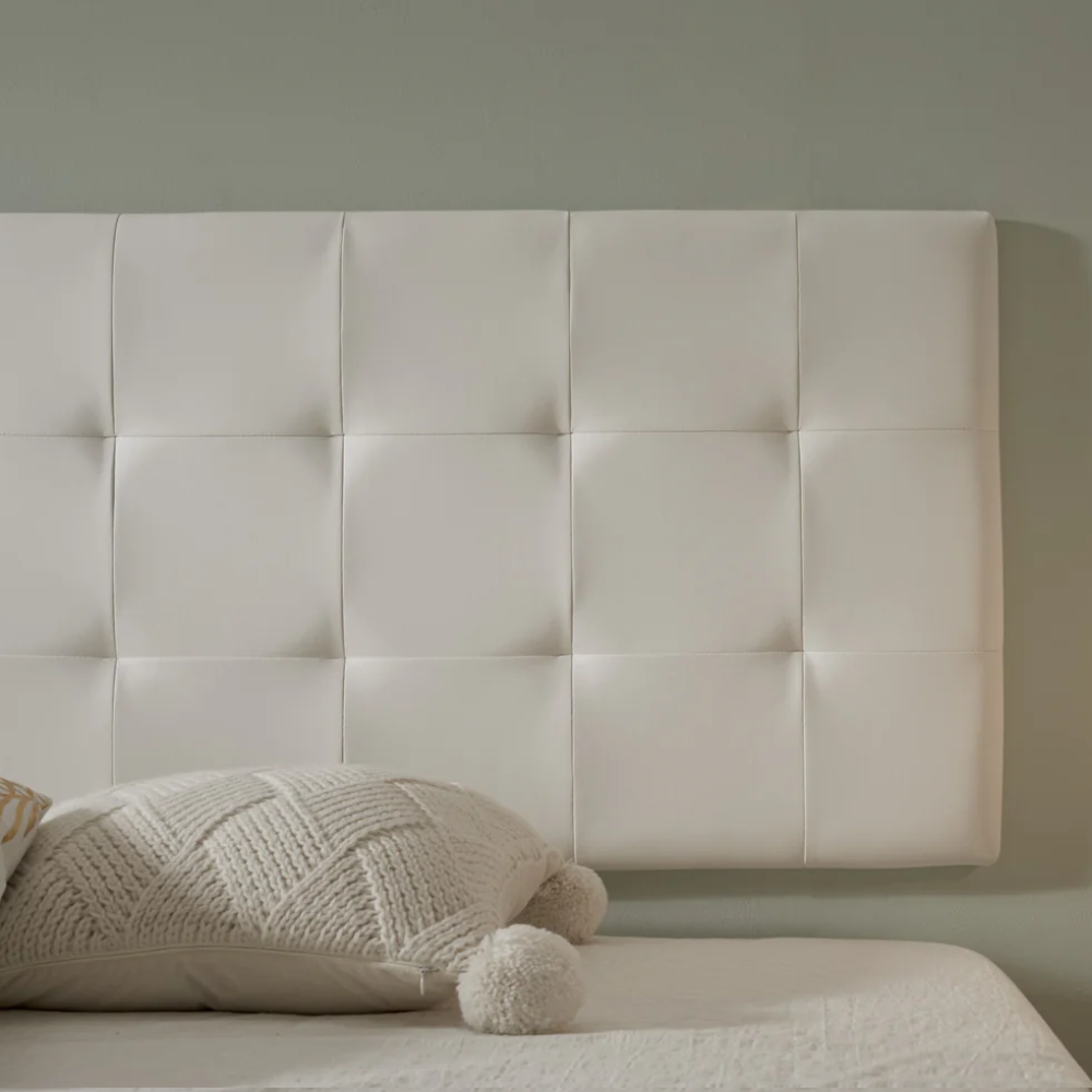 Checkered Faux Leather Headboard