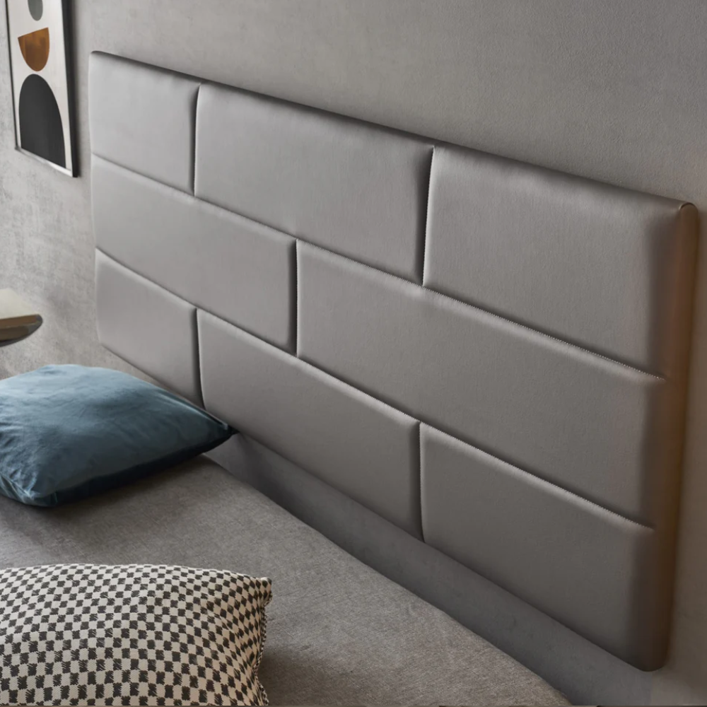 Wall Bricks Faux Leather Headboard