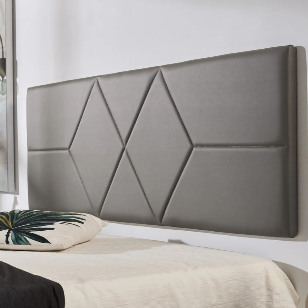 Diamond Headboard Faux Leather