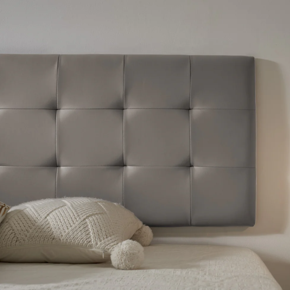 Checkered Faux Leather Headboard