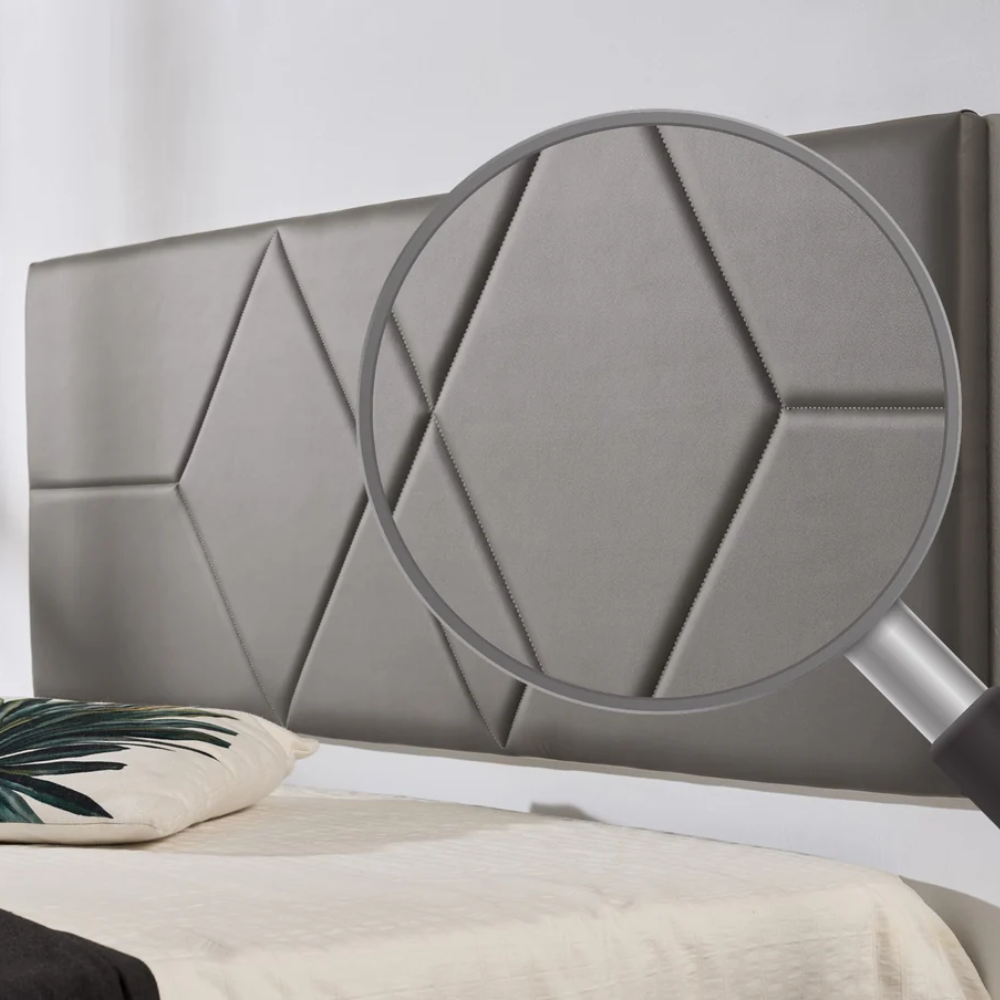 Diamond Headboard Faux Leather